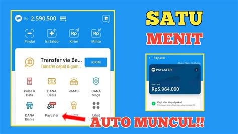 Cara Aktifkan Dana Paylater Supaya Bisa Pinjam Uang Di Dana