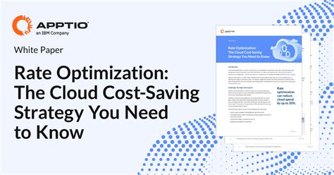 Rate Optimization The Cloud Cost Saving Strategy You Need To Know Apptio