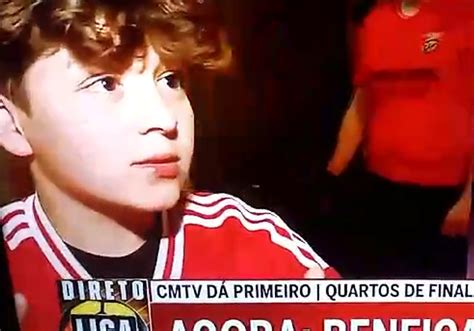 V Deo Opini O De Jovem Adepto Do Benfica Torna Se Viral Ap S Vit Ria