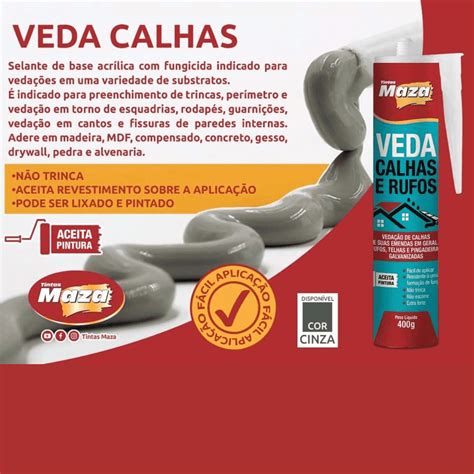 VEDA CALHAS RUFOS TELHAS PINGADEIRAS GALVANIZADA CINZA 400G É indicado