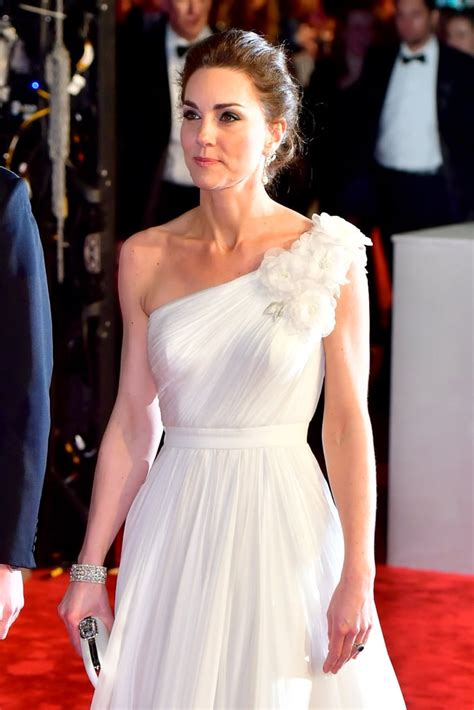 Kate Middletons White Dress At The Bafta Awards 2019 Popsugar Fashion Photo 13