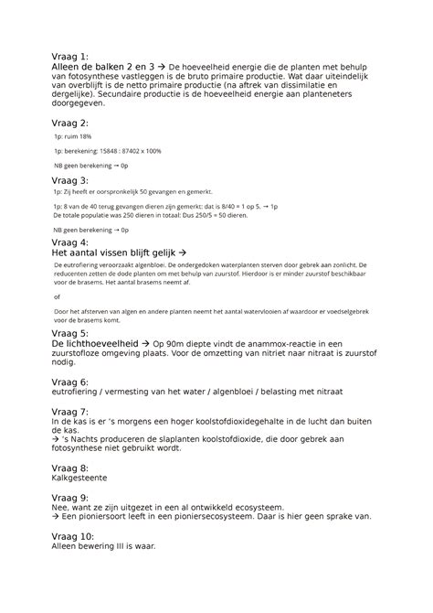 Oefentoets HAVO 4 Hoofdstuk 8 Antwoorden Vraag 1 Alleen De Balken 2