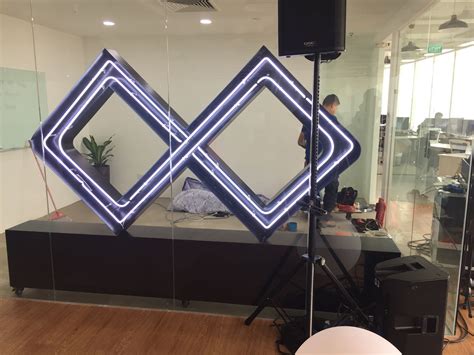 Neon Light With Aluminum Box Up Tenx Singapore Signage Supplier