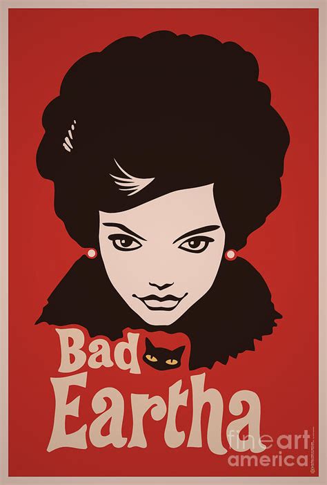 Eartha Kitt That Bad Eartha Retro Poster Digital Art By Tom Mayer Ii