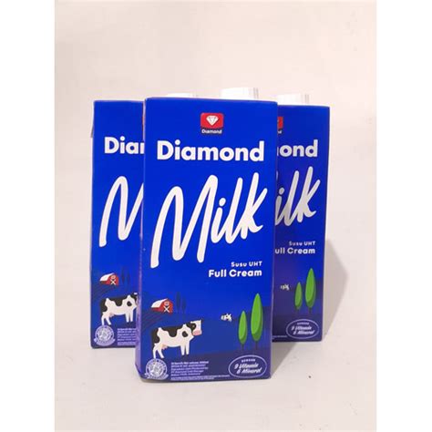 Jual Susu Uht Diamond Full Cream 1 Liter Kota Cimahi HOYA Plastik