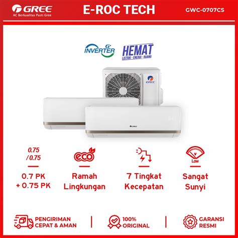 Jual Ac Gree Combo Split Inverter Indoor Pk Pk Outdoor Unit