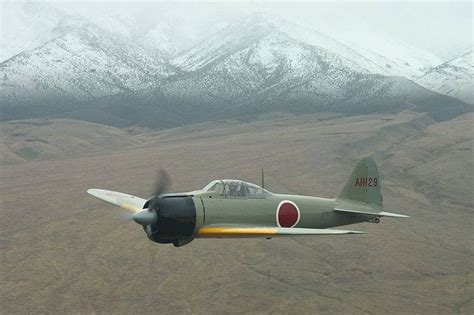 Japanese Zero Taken From The Window Of A Dc 3 On A Flight From The Reno