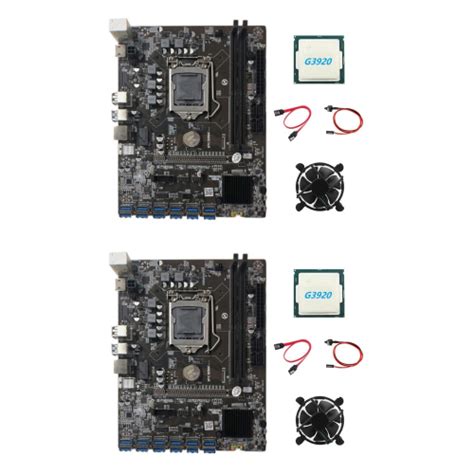 X B C Btc Mining Motherboard With G Or G Cpu Cpu Fan Sata