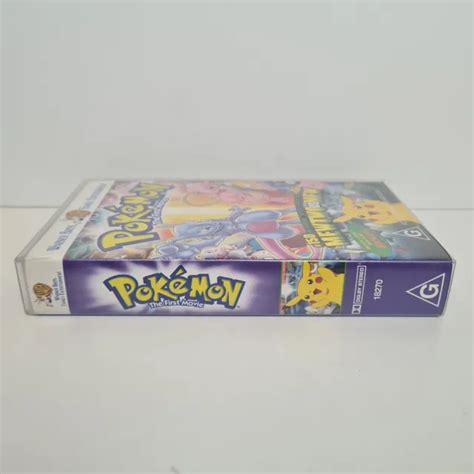 Pokemon The First Movie Vhs Video Tape Mewtwo Vs Mew Pikachu