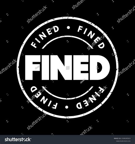 Fined Text Stamp Concept Background Royalty Free Stock Vector