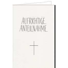 Trauerkarte Aufrichtige Anteilnahme Online Kaufen