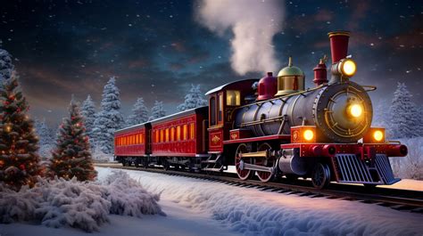 Christmas Decorated Train Free Stock Photo Public Domain Pictures