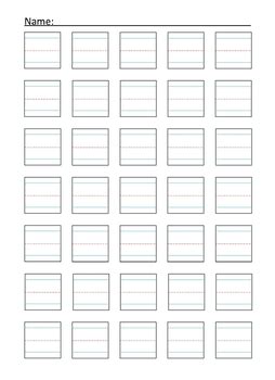 red blue lined paper writing squares   bryans ot corner tpt