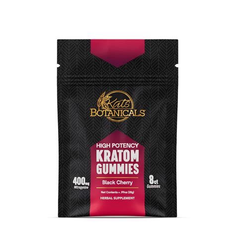 Black Cherry Kratom Gummies Kats Botanicals