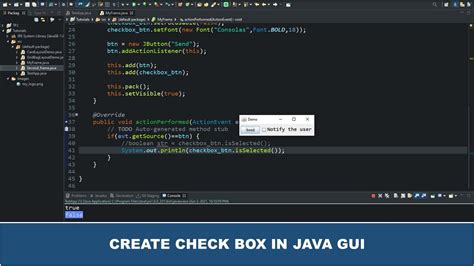 Java GUI Tutorial 20 Checkbox In Java GUI Swing Using JCheckBox