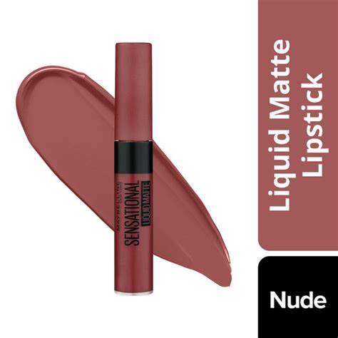Maybelline Sensational Liquid Lipstick Nude Nuance Paraben Free Ml Buy Online At