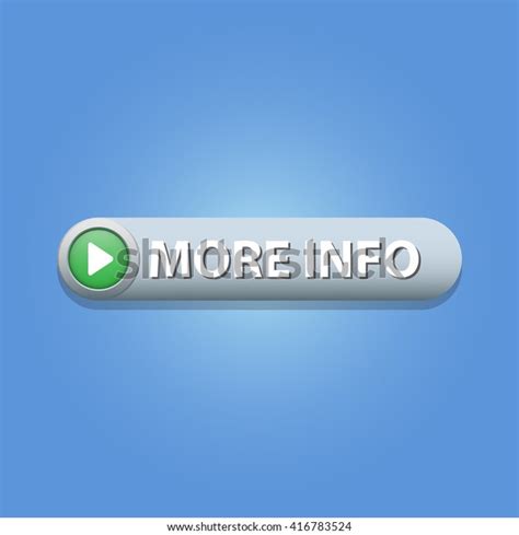 More Info Button On Blue Background Stock Vector Royalty Free