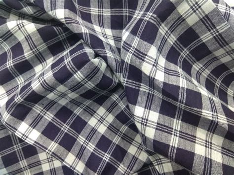 White Indigo Checks Shirting Fabric Use Garments At Rs 150 Meter In