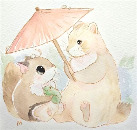 雨香る梅雨の季節の芸術祭」伊達＠424〜511初個展のイラスト