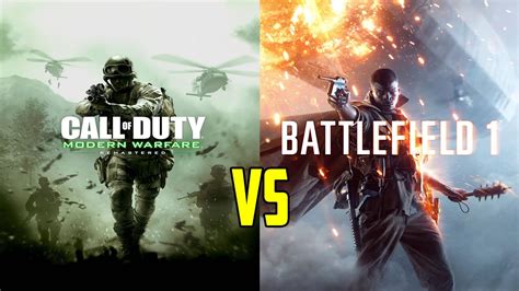 Call Of Duty Modern Warfare Remastered Vs Battlefield 1 Ripcod Cod4