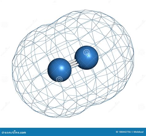 Nitrogen Gas Molecule