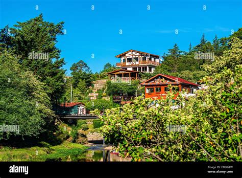 Landscape The Houses The River And Nature La Cumbrecita Córdoba