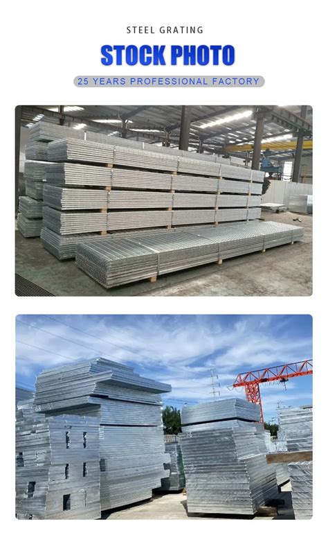 Hot Dip Galvanized Metal Stair Steps Walkways Steel Stairs Grating Steel Ladder Steel Treads