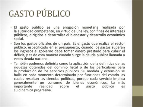 Ppt Gasto PÚblico Y Estructura Del Gasto PÚblico Powerpoint