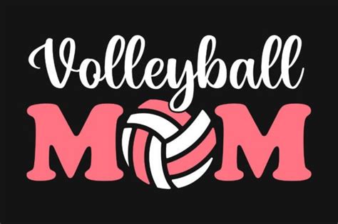 Volleyball Mom Svg Typography T Shirt Graphic By Tentshirtstore · Creative Fabrica