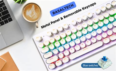 Amazon Basaltech Typewriter Keyboard Mechanical Keyboard With