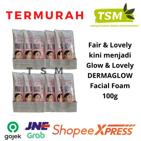 Jual Fair Lovely Kini Menjadi Glow Lovely DERMAGLOW Facial Foam