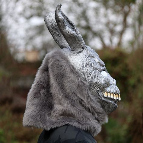 Creepy Killer Bunny Latex Mask Full Face Horror Cosplay For Halloween