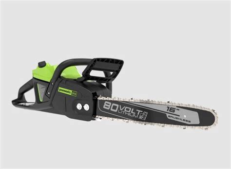 Greenworks In V Brushless Chainsaw With Ah Battery Rapid Charger