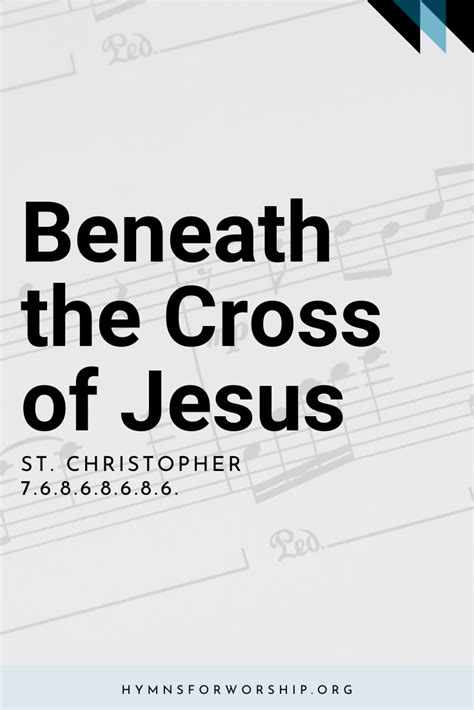 SDAH 303 Beneath The Cross Of Jesus Hymns For Worship