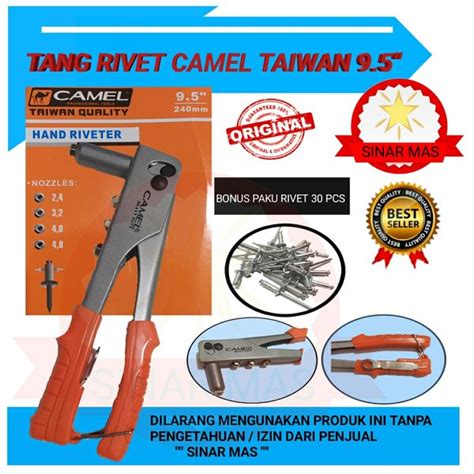 Jual Tang Rivet Camel Taiwan Mm Mm Hand Riveter Bonus Paku