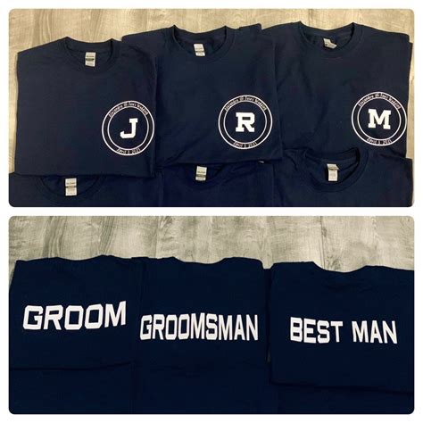 Personalized Groomsmen T Shirts Bridal Party Shirts Groom Best Man Shirt Etsy