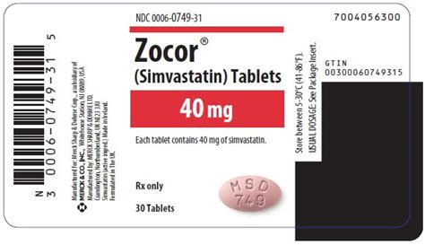 Zocor Fda Prescribing Information Side Effects And Uses