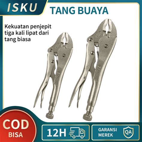 Jual ISKU Tang Buaya 7Inch Tang Buaya 10 Inch 225mm Tang Jepit Locking