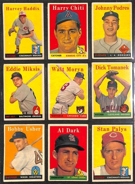 Lot Detail Topps Baseball Partial Set Of Cards W