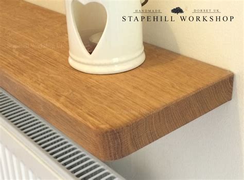 Solid Oak Floating Shelf Radiator Hall Kitchen Alcove Thick Etsy