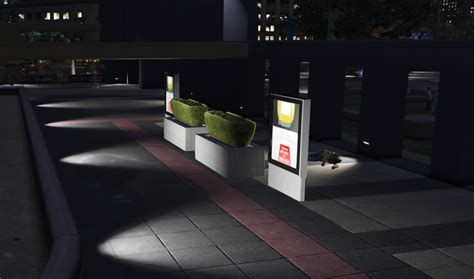 Legion Square Meeting Point Decoration With Lights YMAP FiveM GTA