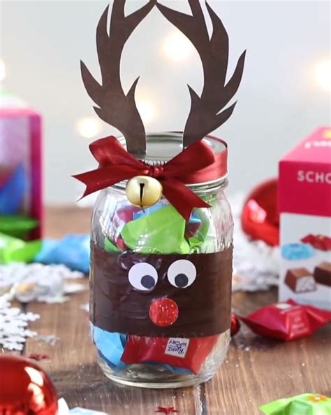 Rudolph Schokoladen Glas Try Try Try Diy Food Geschenkideen