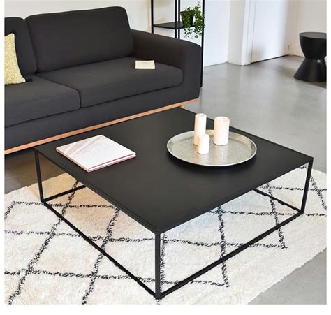 Modern Black Metal Square Coffee Table For Living Room Furniture Buy Square Coffee Table