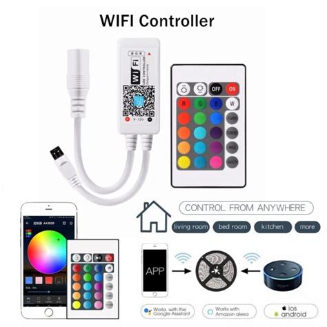 Kit Banda Led Rgb 5m Wifi Smart Dmliving