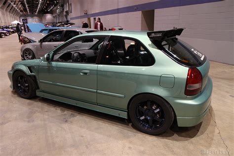 EK Civic Hatchback In Custom Green BenLevy