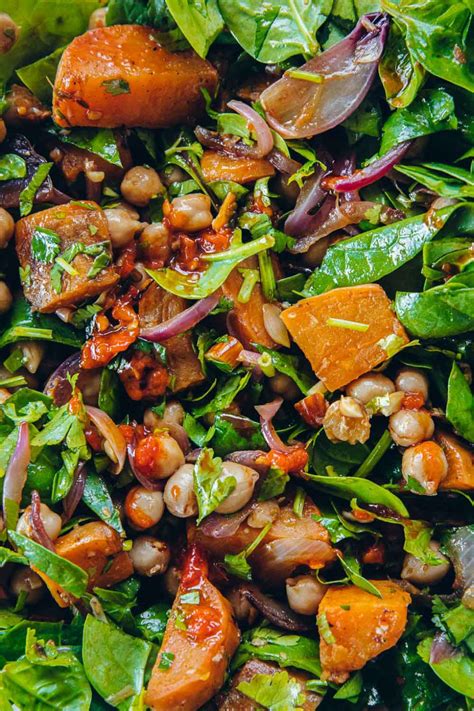 Roasted Sweet Potato Salad With Harissa Chickpeas Cook Republic