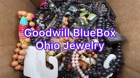 Goodwill Bluebox Pound Mystery Jewelry Ohio Crown Trifari Sterling