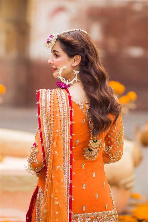 Orange Colour Mehndi Dresses Ubicaciondepersonascdmxgobmx