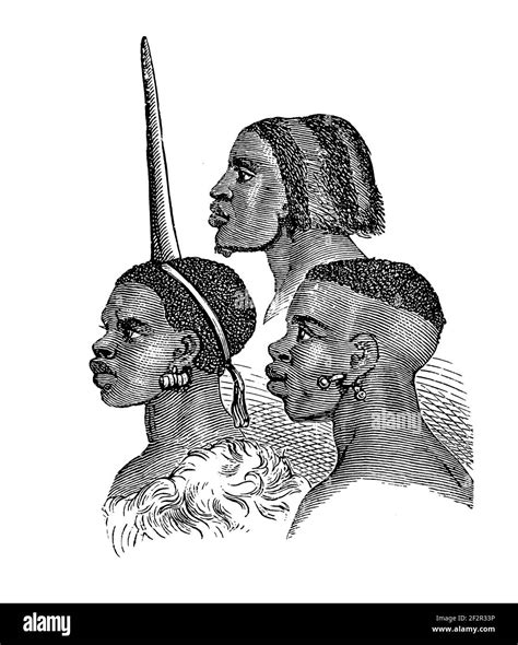 19th Century Illustration Of Nyamwezi People Engraving Published In