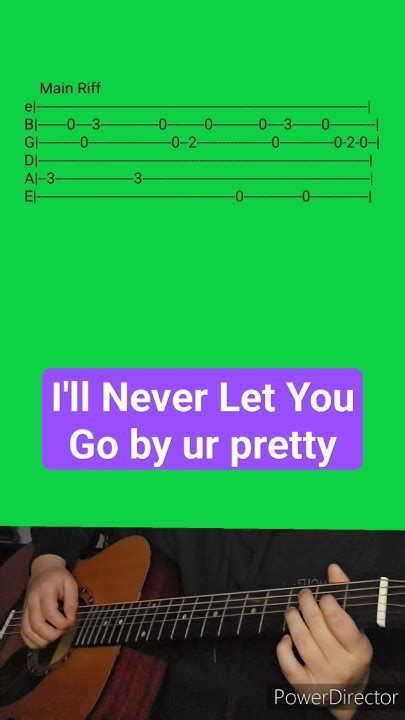 Ill Never Let You Go By Ur Pretty Acoustic Guitar Tab Shorts Youtube